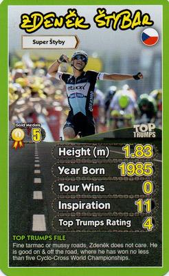 2015 Top Trumps Cycling Heroes #NNO Zdenek Stybar Front
